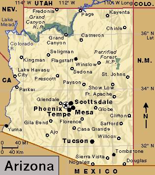 Arizona map